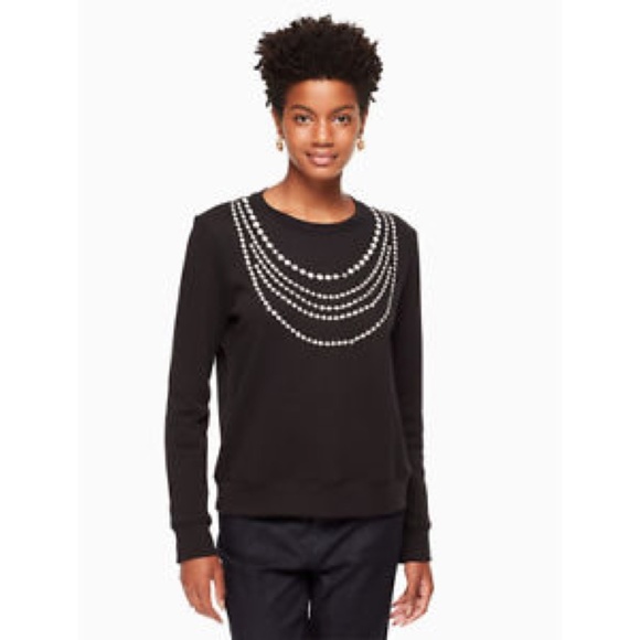 kate spade Tops - $148 Kate Spade Broome Street Necklace Sweatshirt